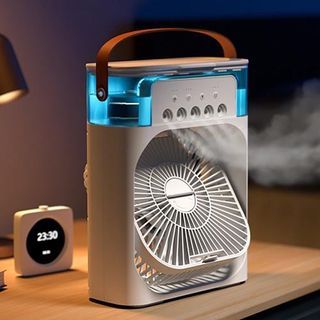 Humidifier AIR Cooler Spray Mist Fan 
Usb Air Cooling Fan 
with 7 Colors