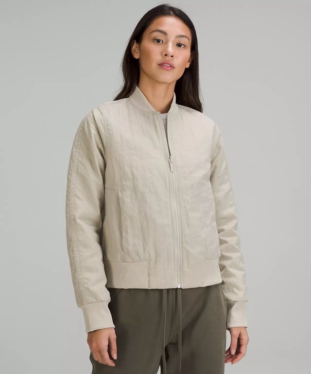 IC LULULEMON Non Stop Bomber Jacket 8 Women s Fashion Coats