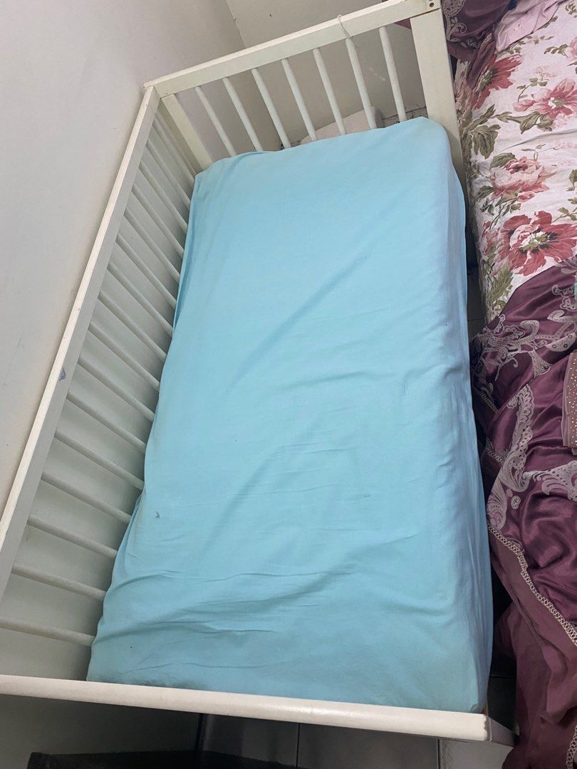 Ikea baby cot side bed, Babies & Kids, Baby Nursery & Kids Furniture