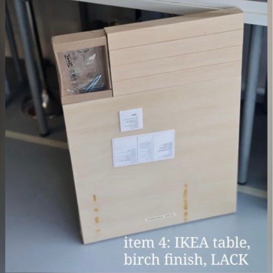 IKEA side/ coffee Table, LACK, 550x550x450H, white stained oak effect