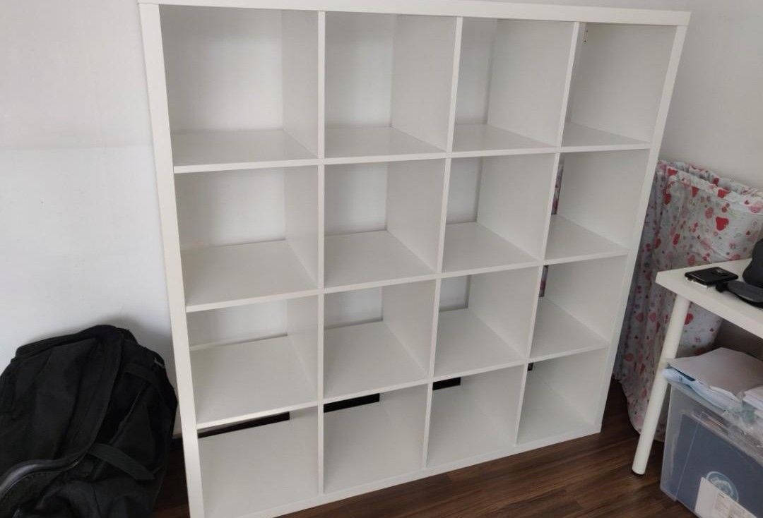 Ikea Kallax 4 x 4 shelf white, Furniture & Home Living, Furniture