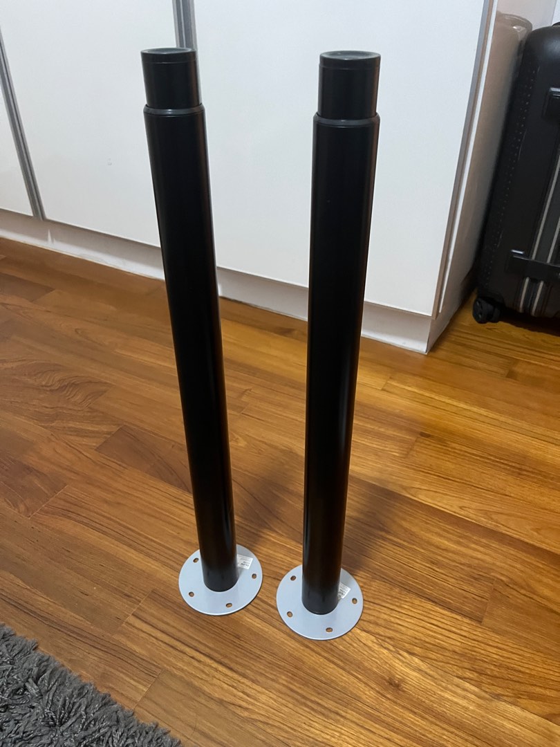 IKEA Olov adjustable table / desk legs x 2, Furniture & Home Living