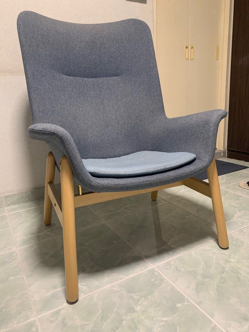 IKEA Vedbo High Back Armchair, Furniture & Home Living, Furniture