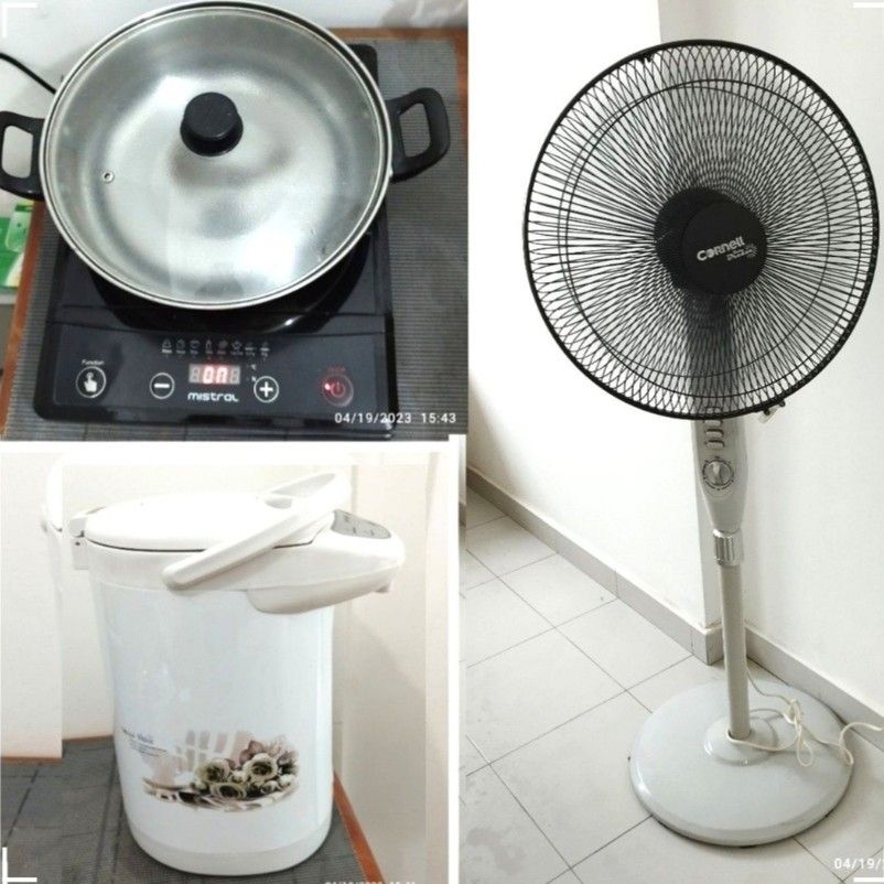 Used Induction Fan Induction stove , Airpot 4.2L , Stand fan(all items), Everything Else ...