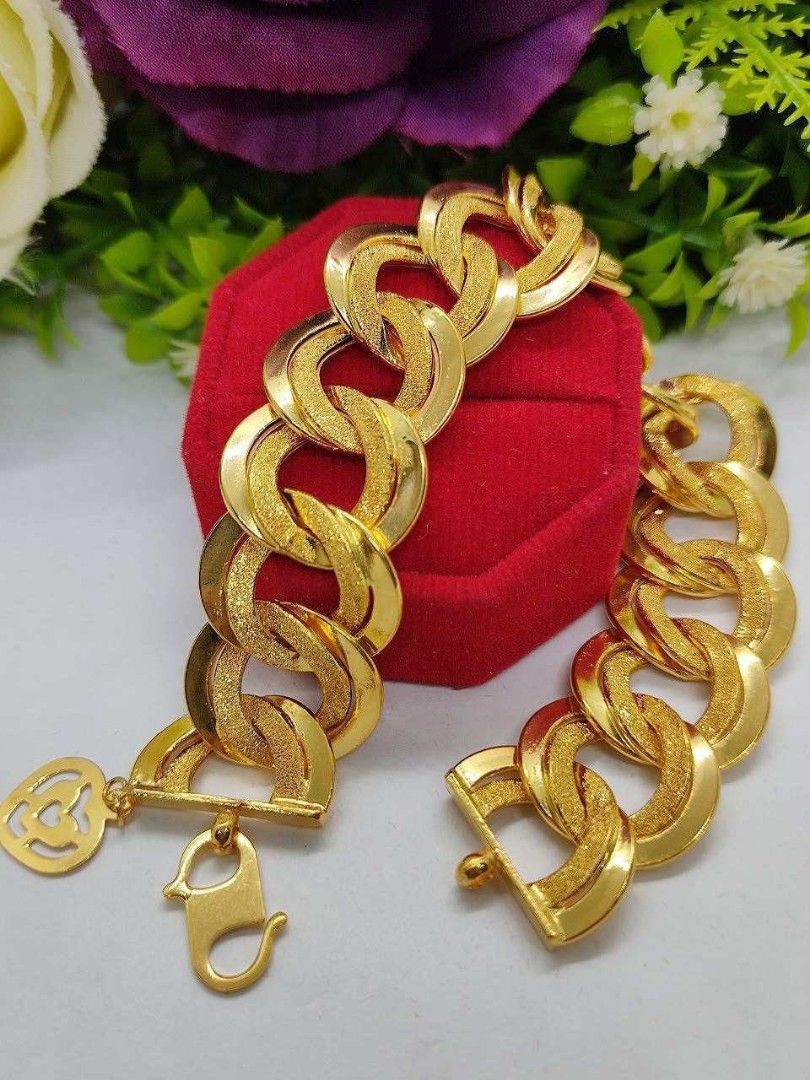 INSTOCK NEW 916 GOLD COCO KING BRACELET