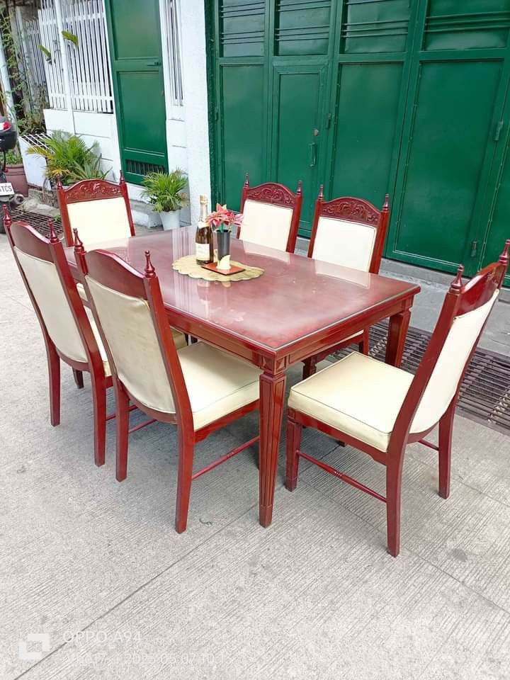 ITALIAN DINING TABLE SET 6 SEATER on Carousell