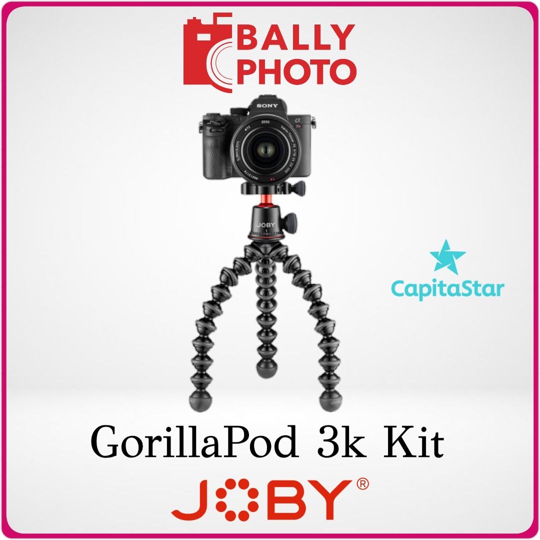 joby gorillapod 3k flexible tripod with ball head kit