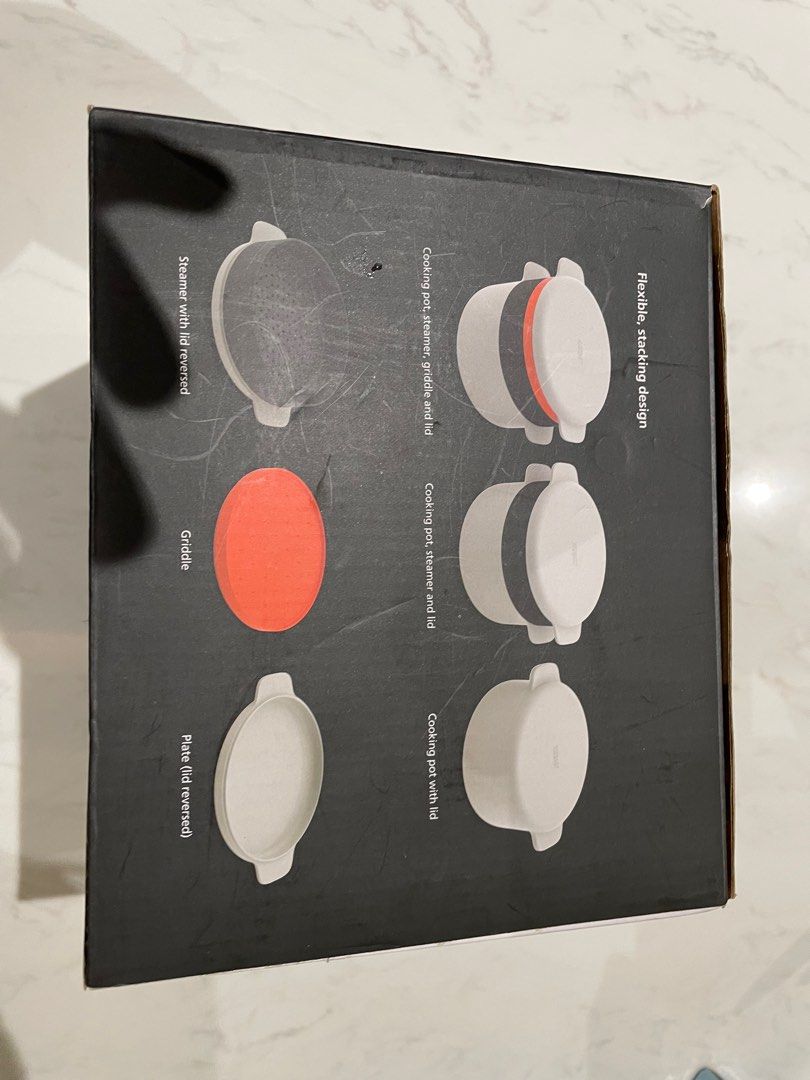 Set Cottura Microonde Joseph Joseph - 4 Pezzi Impilabili, Pentola, Vaporiera E Piastra - Foto 6