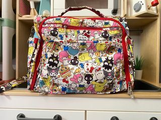 Ju Ju Be Sanrio Diaper bag with FREE Jujube Diaper Mat and adjustable Jujube strap handle(with minimal flaw)