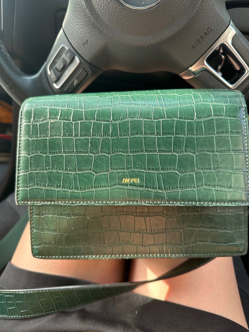 JW PEI MINI FLAP BAG GREEN, Women's Fashion, Bags & Wallets, Cross-body  Bags on Carousell