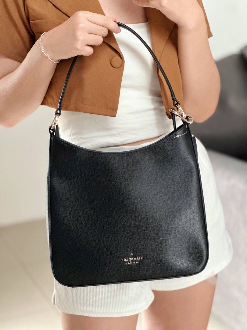 New Kate Spade Perry Leather Crossbody Black