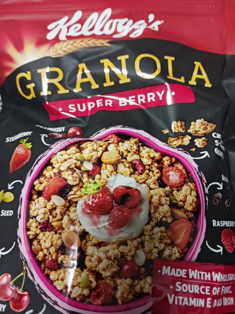 Kellogg's 家樂氏 Super Berry Granola 超級莓果纖穀脆 220 克 到期日 Dec 01,2023 (HSH
