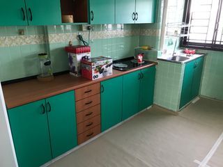 Kitchen cabinet & kitchen work top refurbishment