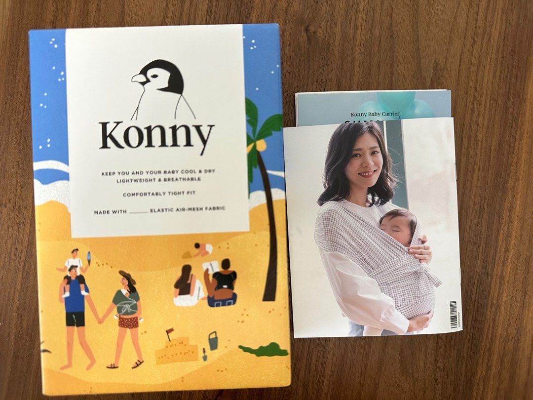 Konny Baby Carrier Summer Light Grey XL, Babies & Kids, Going Out, Carriers & Slings on Carousell