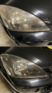 Lancer CS3 Headlight Restoration and Polish