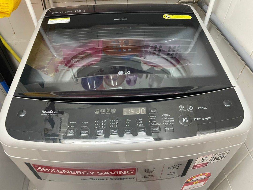 LG Smart Inverter 11.0kg Washing Machine, TV & Home Appliances, Washing