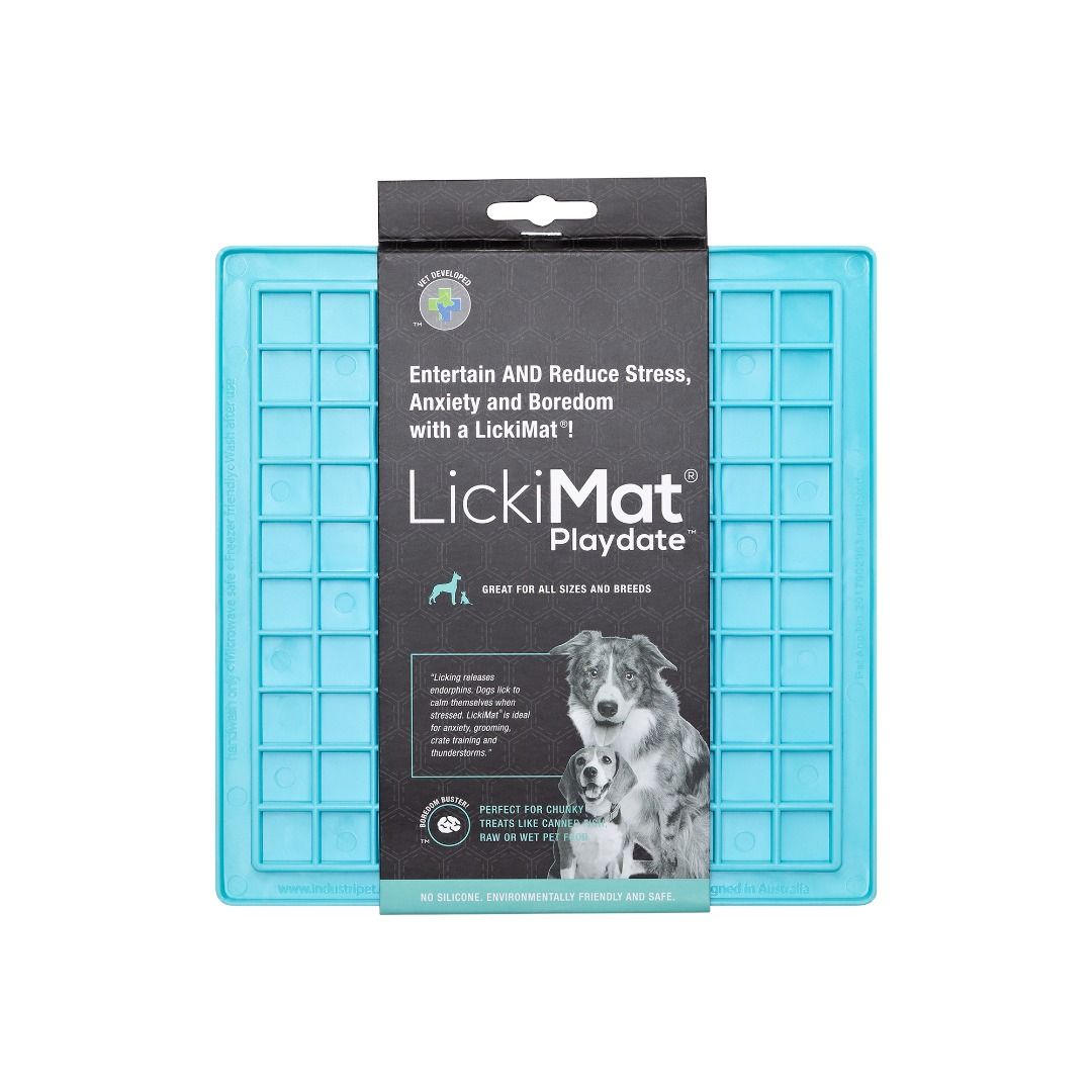 LickiMat Classic Playdate Slow Feeder Collection Lick Mat, Slow