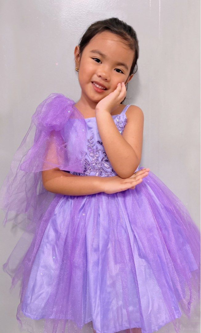 Luxury Purple Fluffy Princess Baby Girl Dress for Birthdays  HOUSE OF  CLAIRE