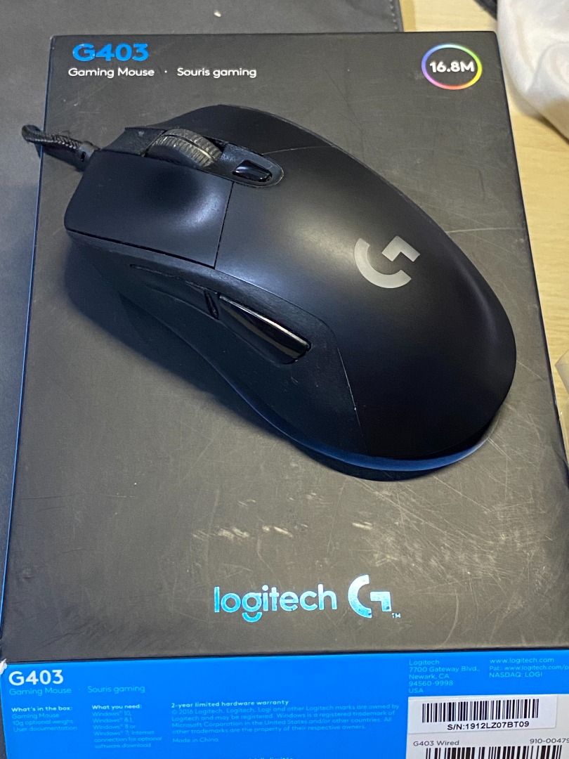Logitech G403 Mouse Original, Computers & Tech, Parts & Accessories ...