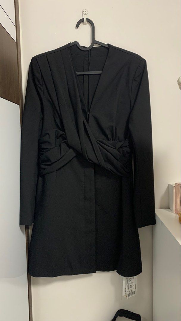 Long Sleeve Black Suit Dress, Women's Fashion, Dresses & Sets, Dresses — free download