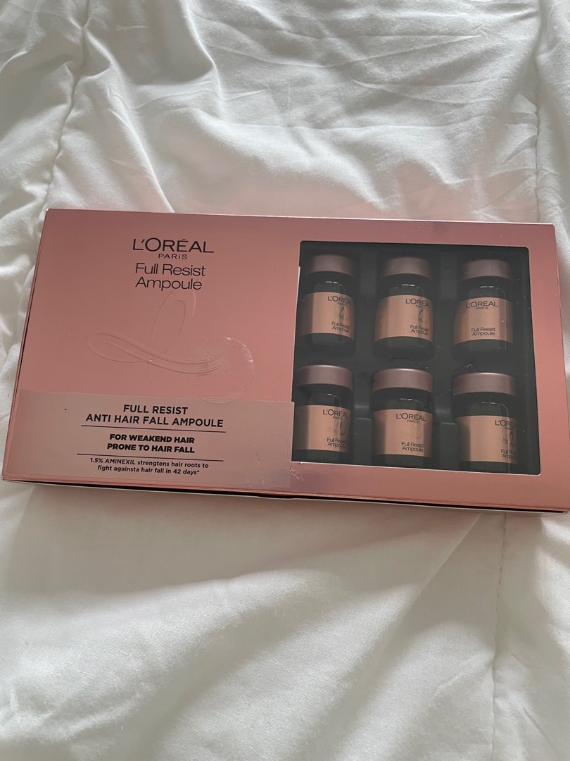 Loreal full resist ampoule anti hair fall, Beauty & Personal Care, Hair on Carousell