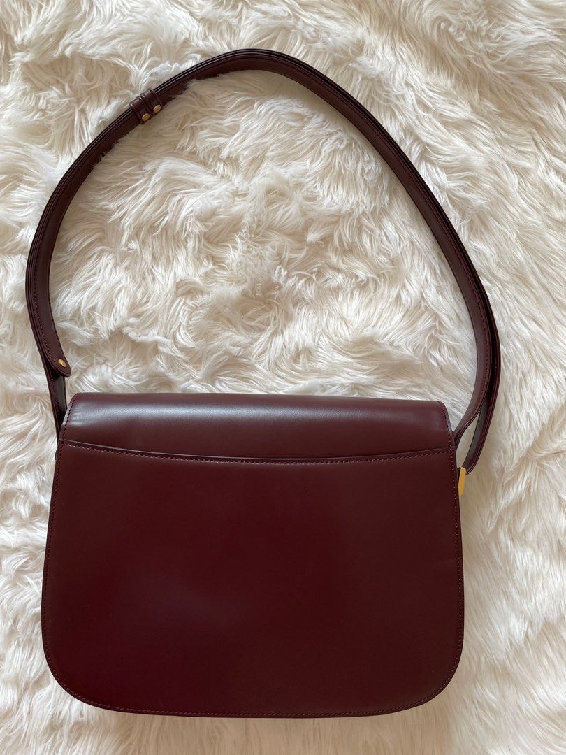 Leather small bag Louis Quatorze Burgundy in Leather - 19576853