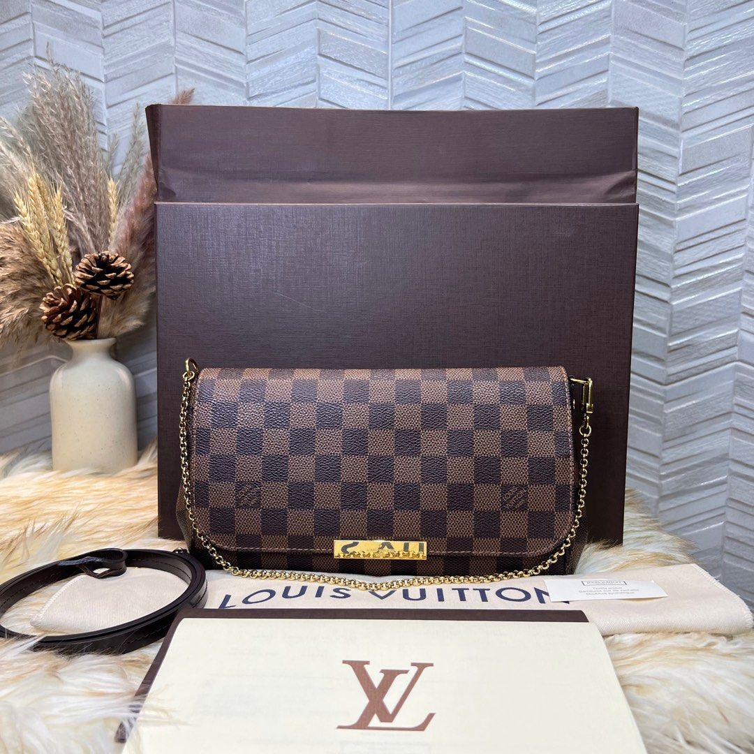 LOUIS VUITTON Damier Ebene Favorite MM Bag, Luxury, Bags & Wallets on  Carousell