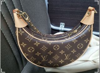 Louis Vuitton Rare Monogram Loop Chain Hobo Crossbody Croissant