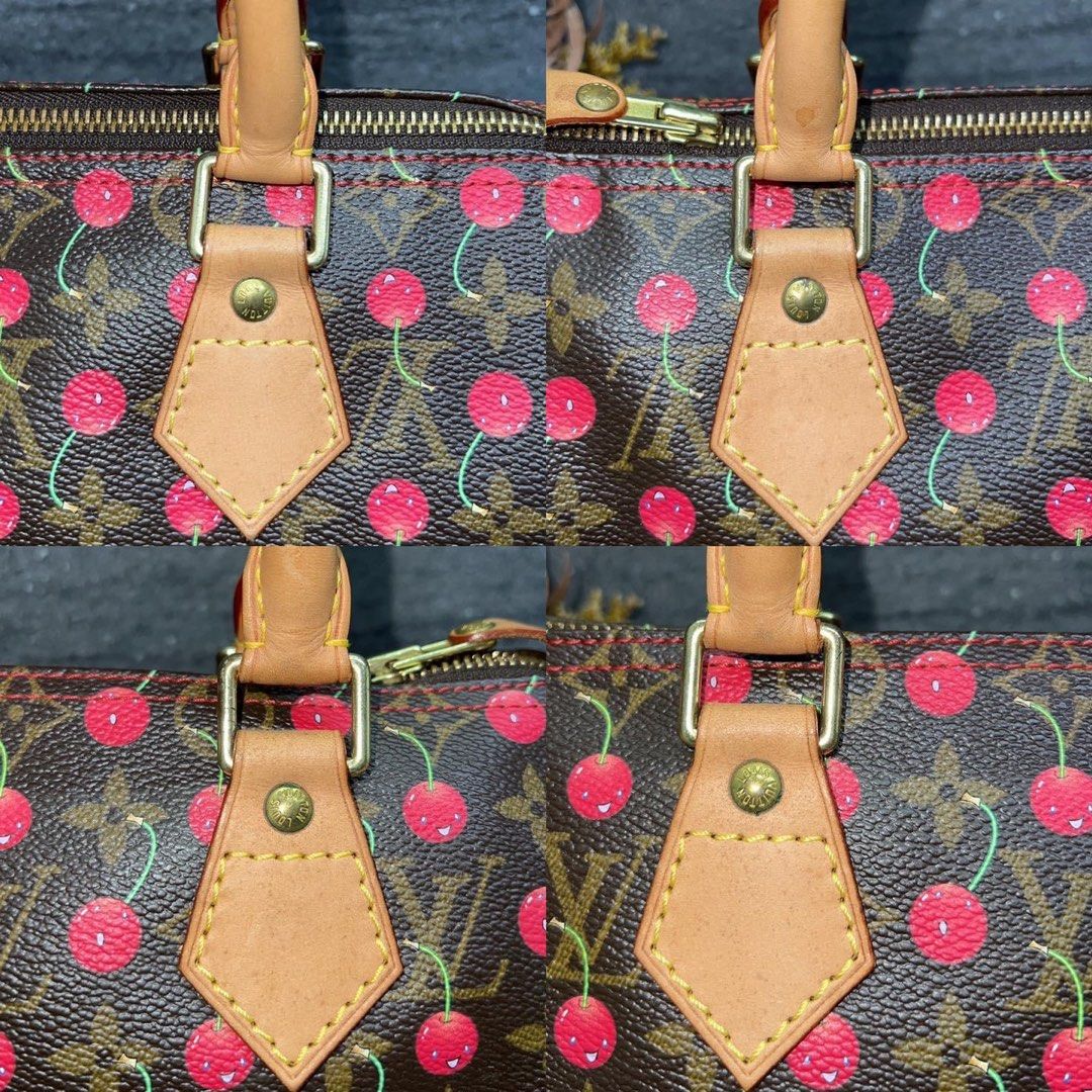 Louis Vuitton Limited Edition Takashi Murakami Cherry Blossom Monogram  Canvas Speedy 25 in Brown