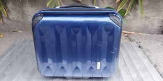 luggage or suitcase 4 wheels blue
