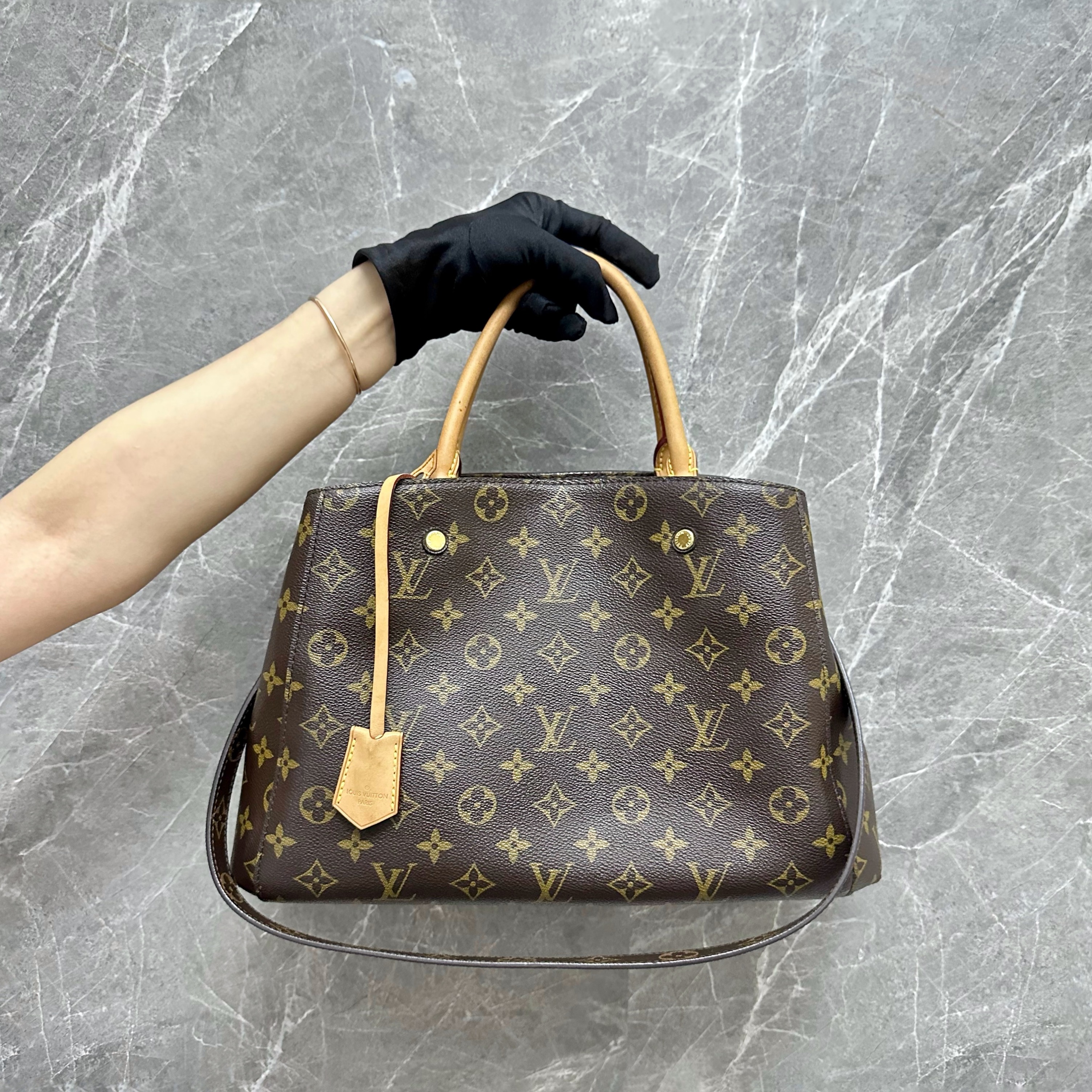 AUTHENTIC LV Montaigne BB Monogram, Luxury, Bags & Wallets on Carousell