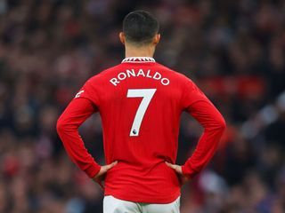 Manchester United 2022/2023 Home Long Sleeve Original Adidas Kit with Ronaldo 7 Epl font