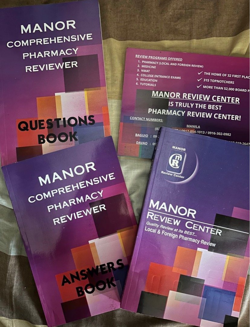 Manor pharmacy reviewer, Hobbies & Toys, Books & Magazines, Assessment
