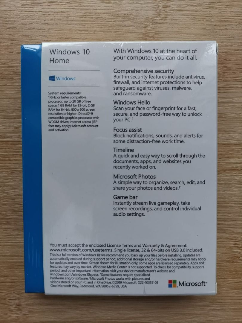 Microsoft Widows 10 Home Lifetime Retail USB Version Physical Pack,  Computers & Tech, Parts & Accessories, Software on Carousell