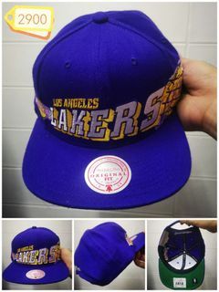 Mitchell & Ness Los Angeles Lakers The Grid Snapback Hat - Purple