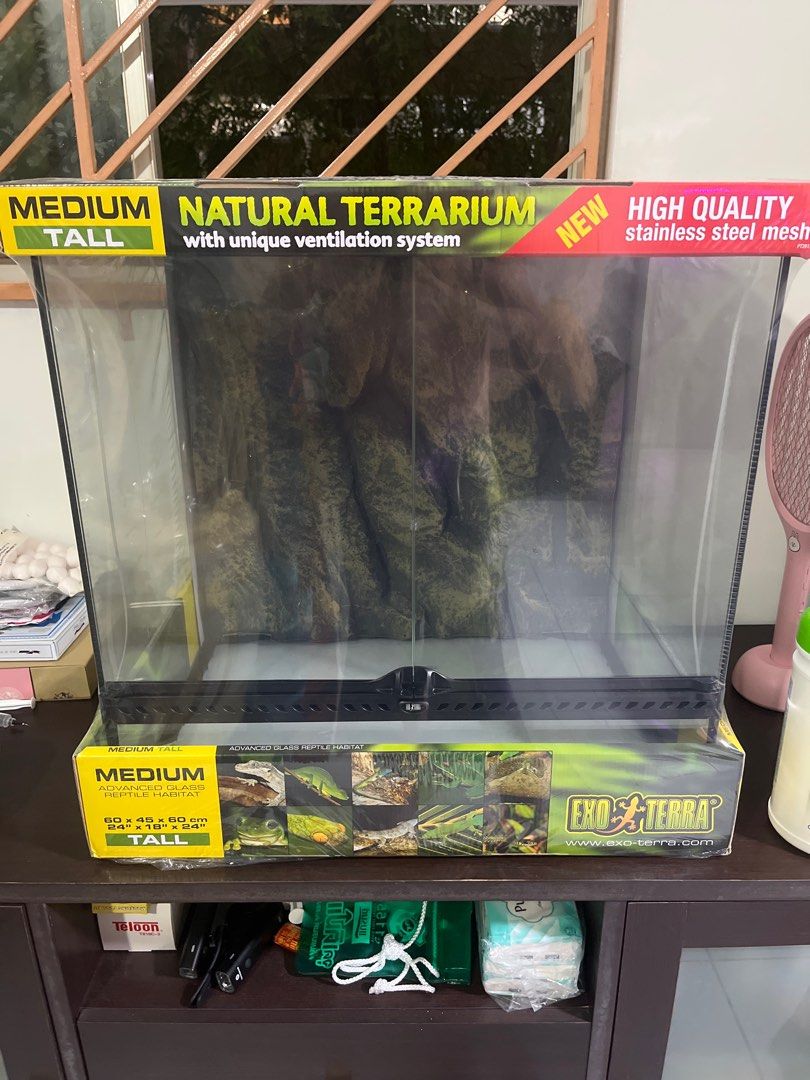 Natural Terrarium with Unique Ventilation System, Pet Supplies, Homes & Other Pet Accessories on