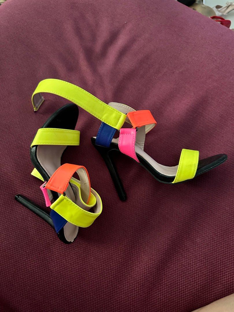 Neon color heels new arrivals