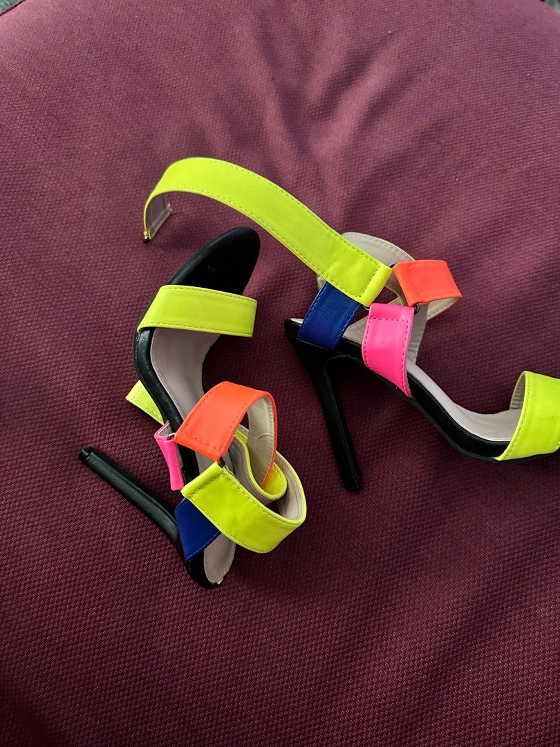 Neon color heels