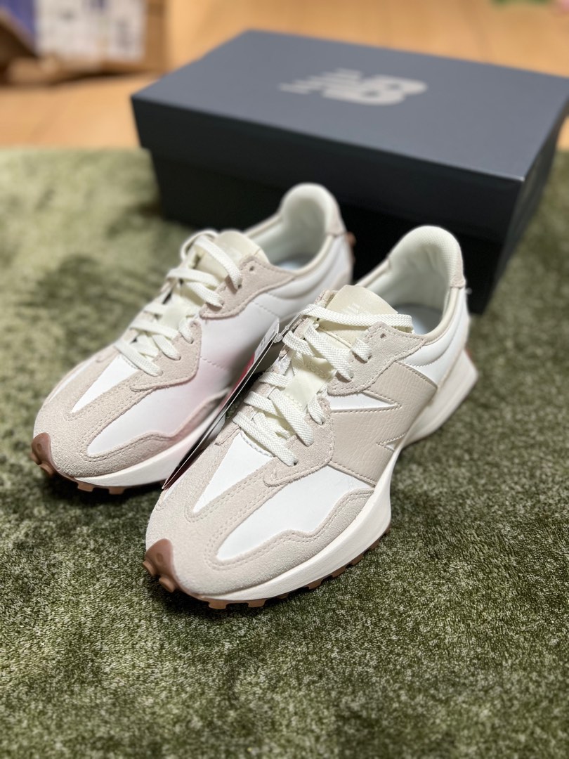 New Balance 327 | Beige and White on Carousell