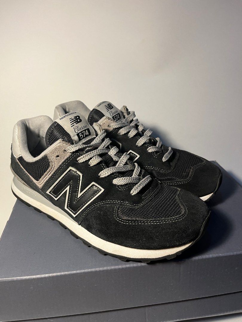 New Balance 574 Black Mens Size 9 Men s Fashion Footwear