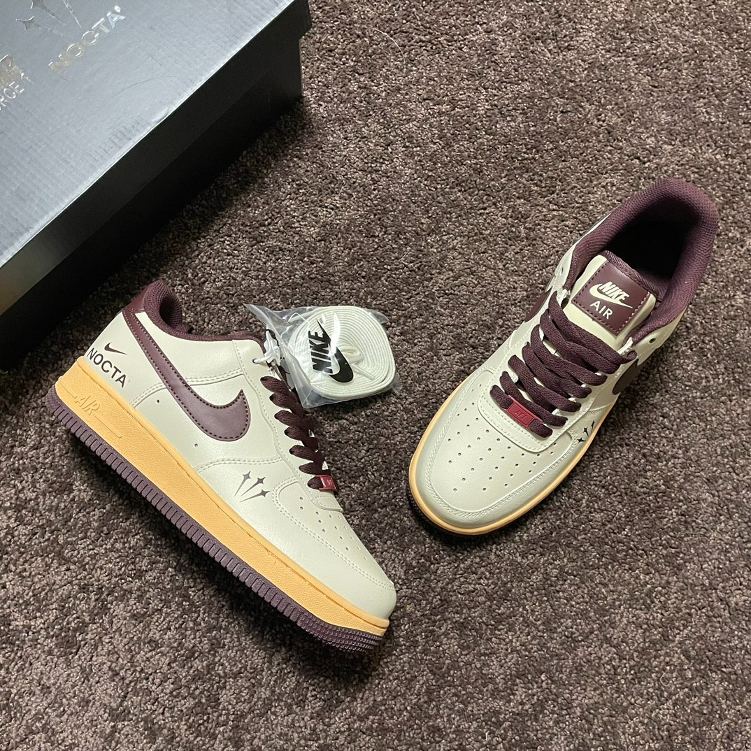 Nike Air Force 1 - Cream Light Brown, 男裝, 鞋, 波鞋 - Carousell