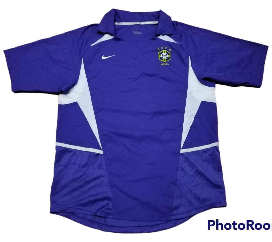 Nike Brazil 2000 - 2002 International Away Soccer Jersey