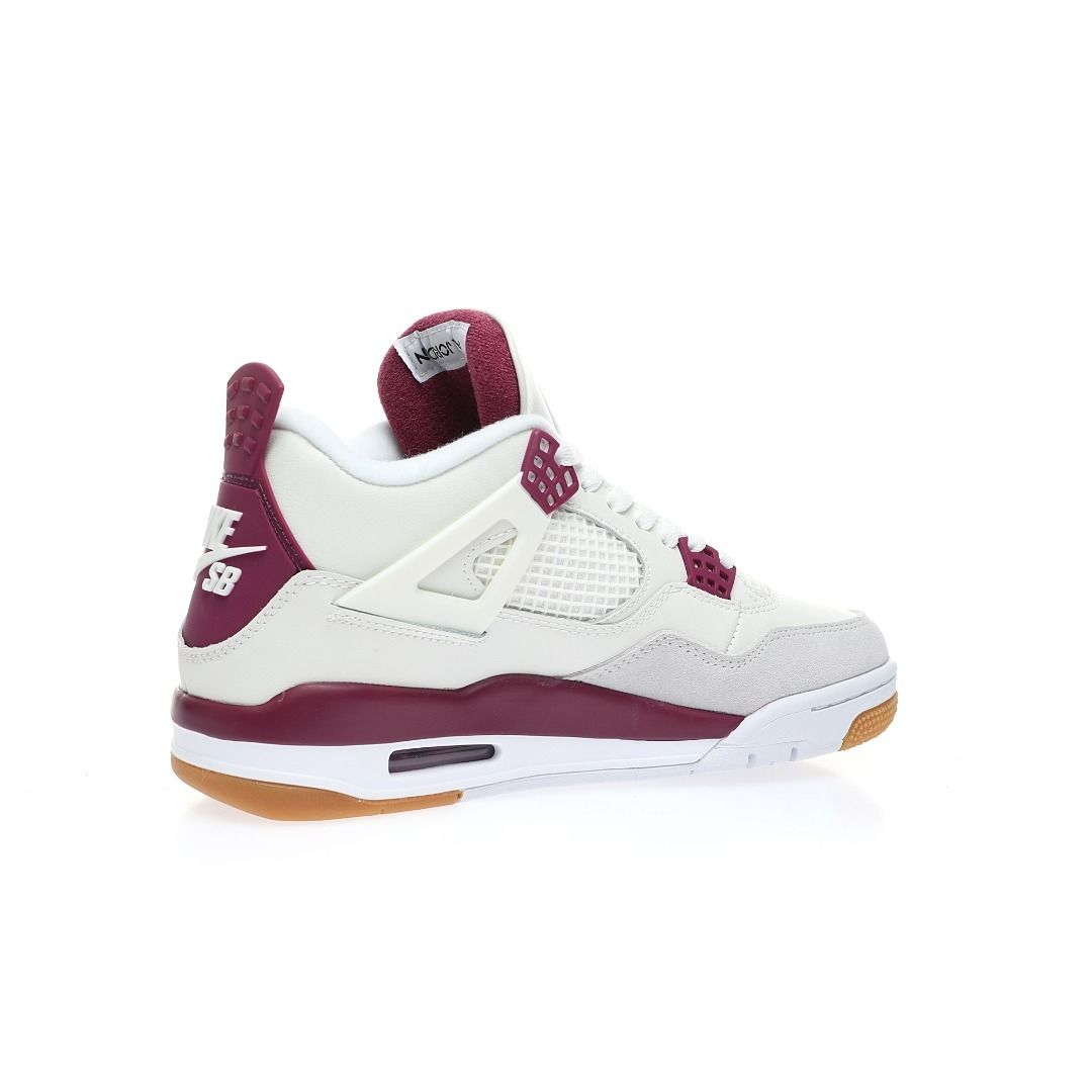 Purple and white jordan 4 hotsell