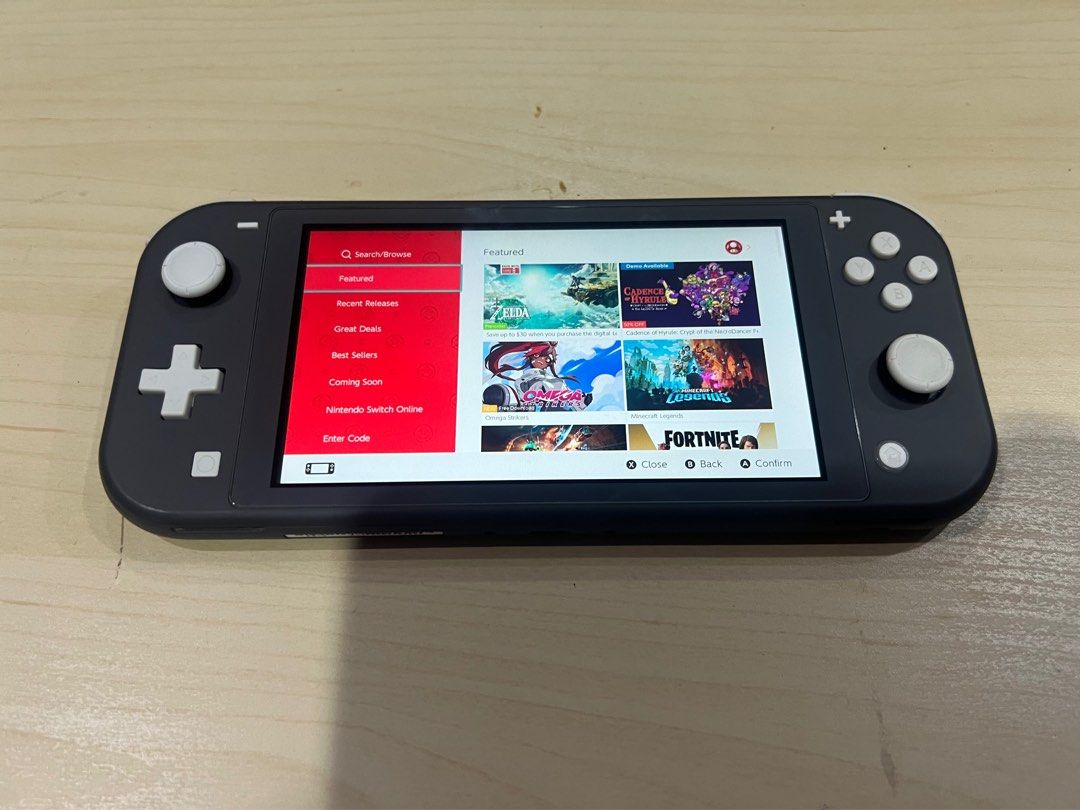 Nintendo switch shop grey used