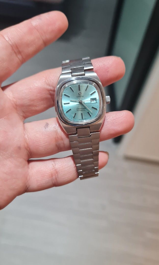 Omega seamaster ladies blue top