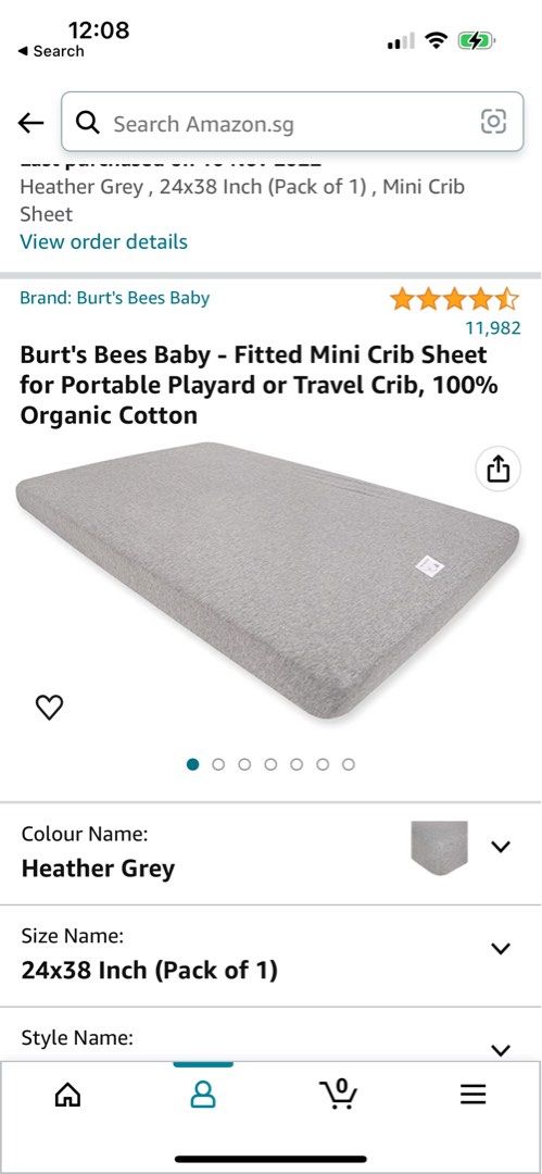 Burt's bees mini deals crib sheet