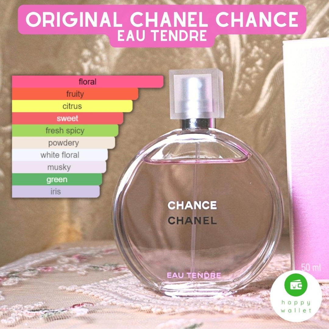 🛑SOLD🛑ORIGINAL Chanel Chance Eau Tendre 50 ml EDP For Her Musky Floral  Powdery Feminine, Beauty & Personal Care, Fragrance & Deodorants on  Carousell