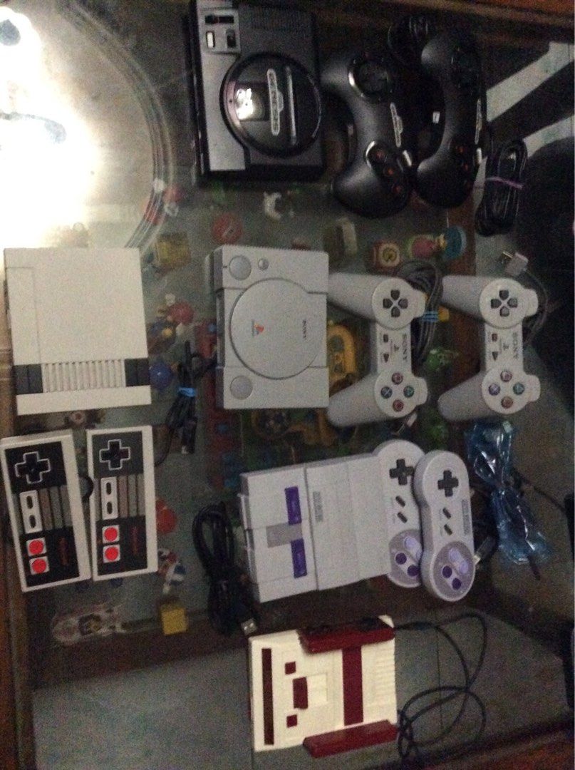 Original Mini Console( Nintendo Sega Playstation ) (Category: Others) located in Quezon City. Submitted by marky1969 (Listing ID 1231006993, Image 1). Description: For Sale Only... Selling my mini collection... All are complete with manuals USB Cable,HDMI .. NOTE: BOX Medyo naluma at yupi2x na.. All are working fine...seldom Used.. Nakatago lang... NES Modified comes with original extra controller.. SNES Modified. FAMILY Computer Modified. PLAYST