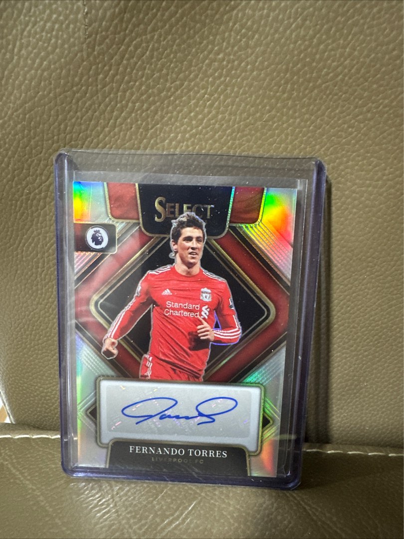 Panini EPL select Fernando Torres autograph, Hobbies & Toys, Toys 