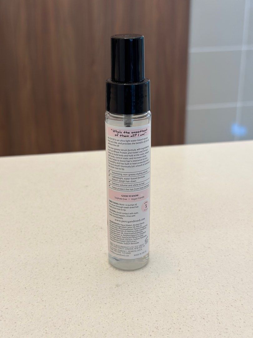Percy & Reed hair oil / hair serum, Beauty & Personal Care, Hair on Carousell